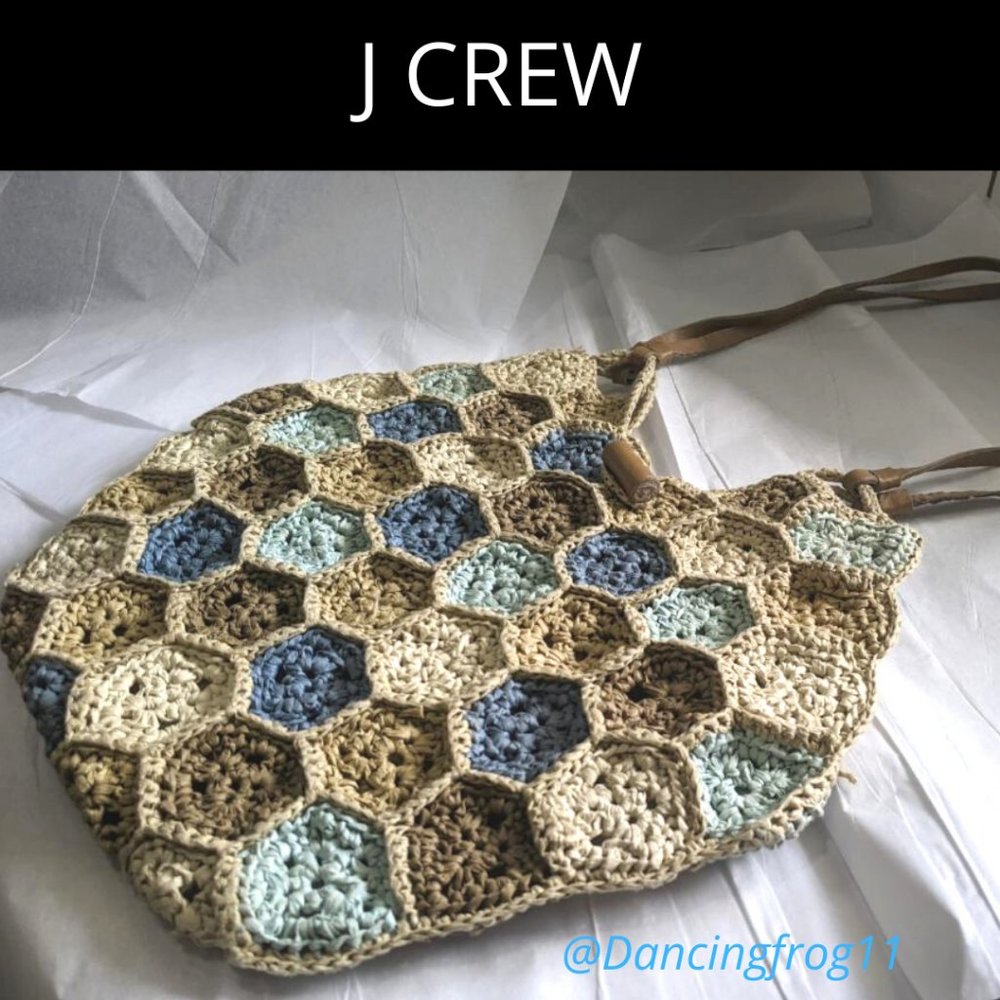 Vintage J Crew Crocheted Bag